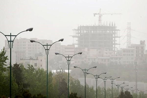 خیزش موقت گرد و خاک در غرب و جنوب تهران